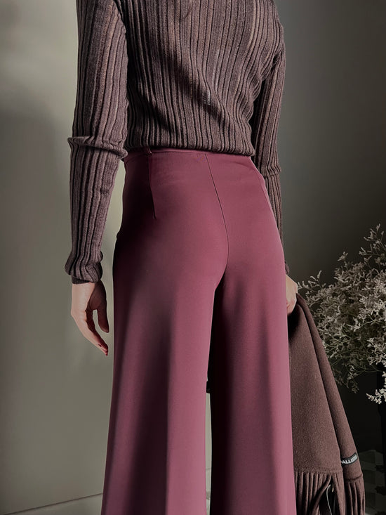 Pantalone in crepe Saba vita alta