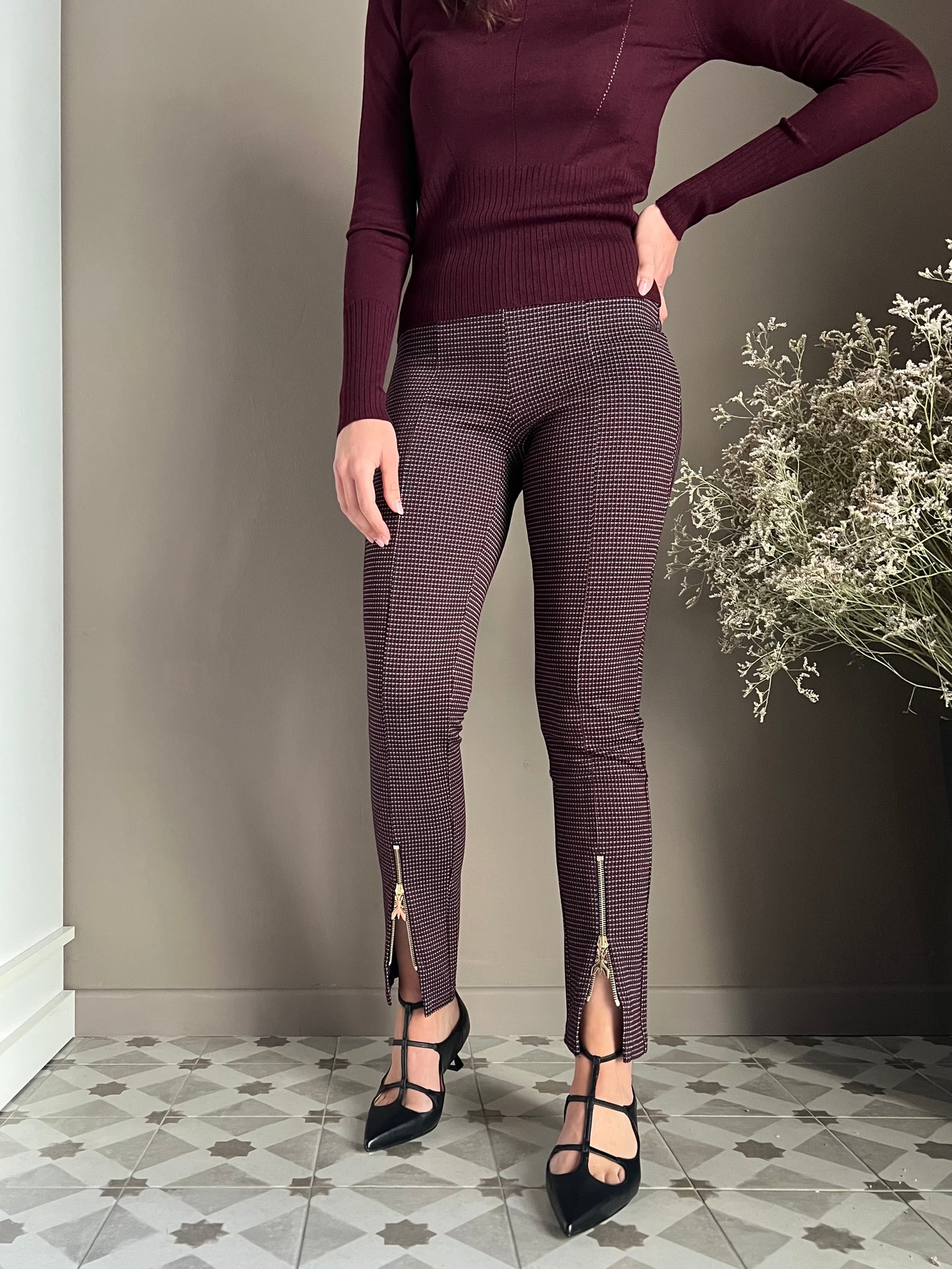 Pantalone slim fit in punto milano Patrizia Pepe