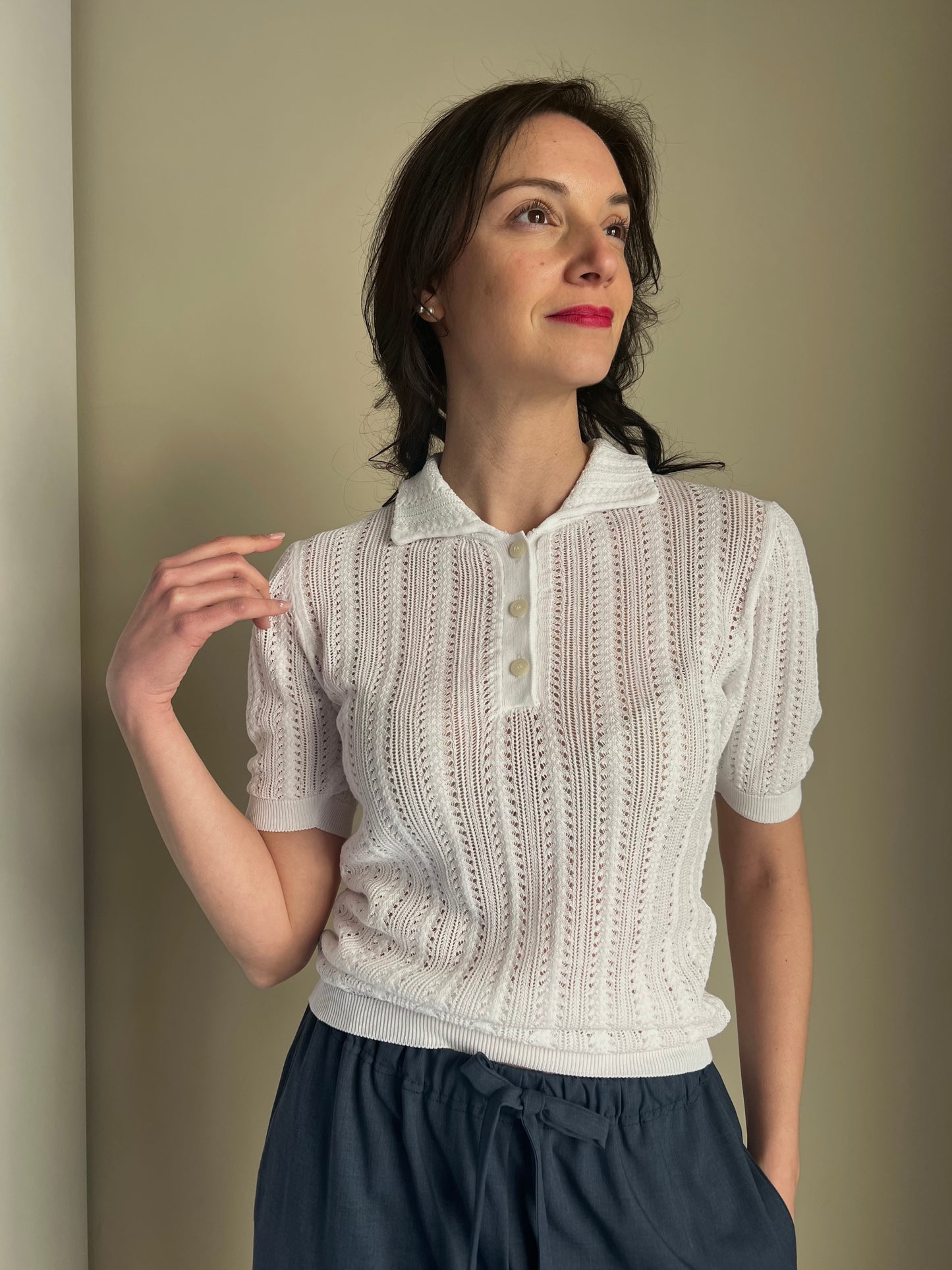 Serafino in cotone crochet