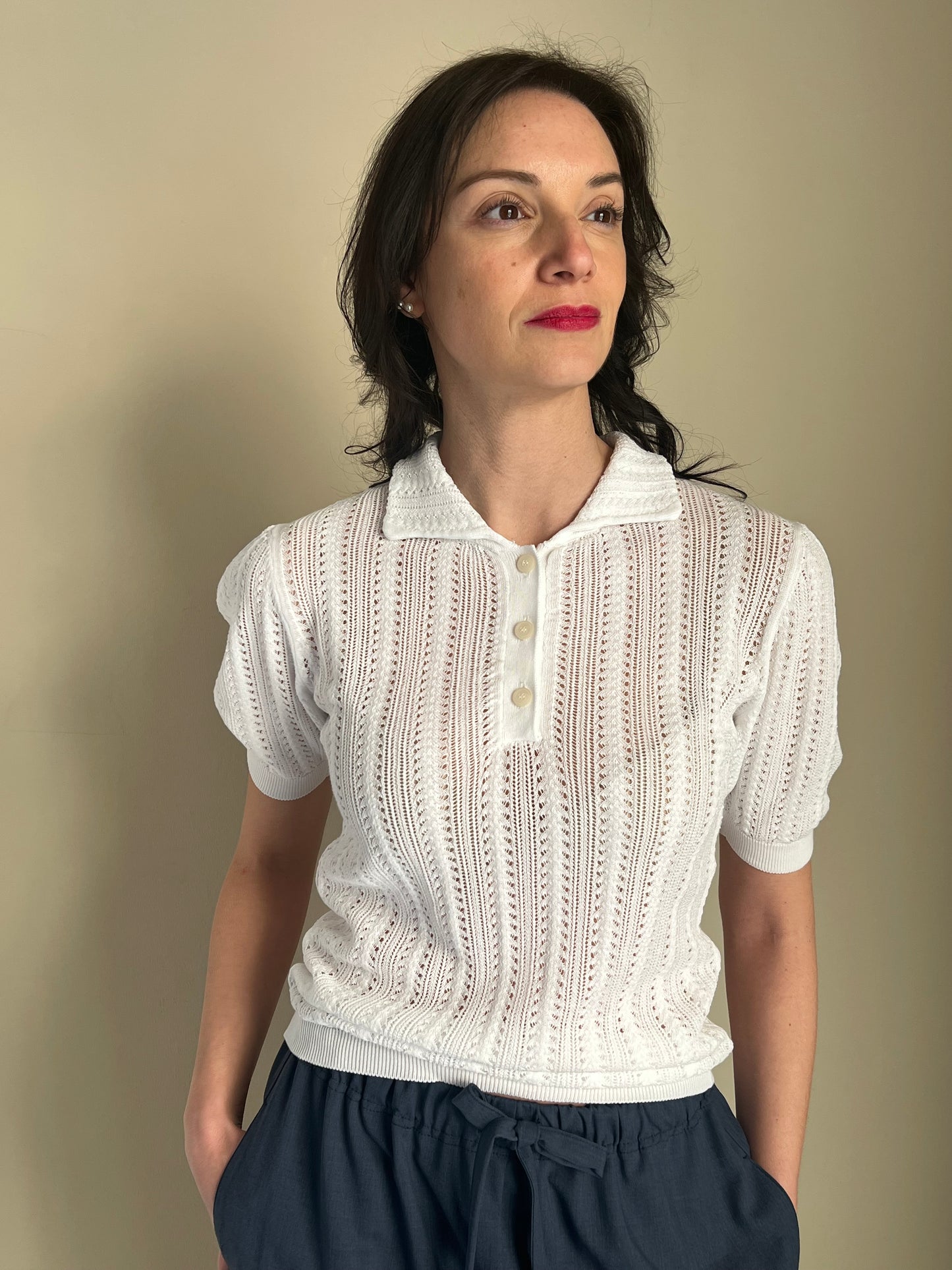 Serafino in cotone crochet
