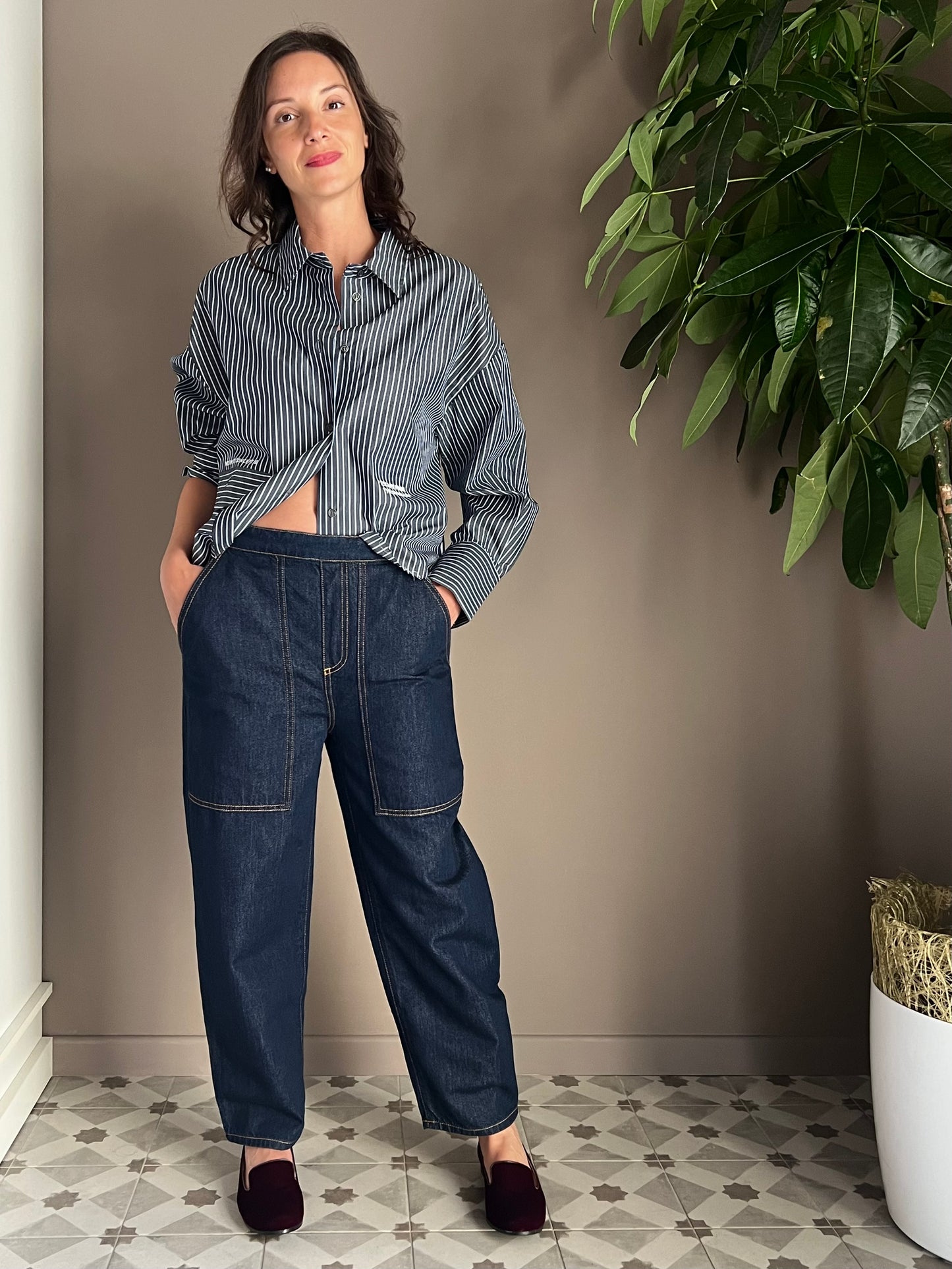 Pantalone denim Alessia Santi
