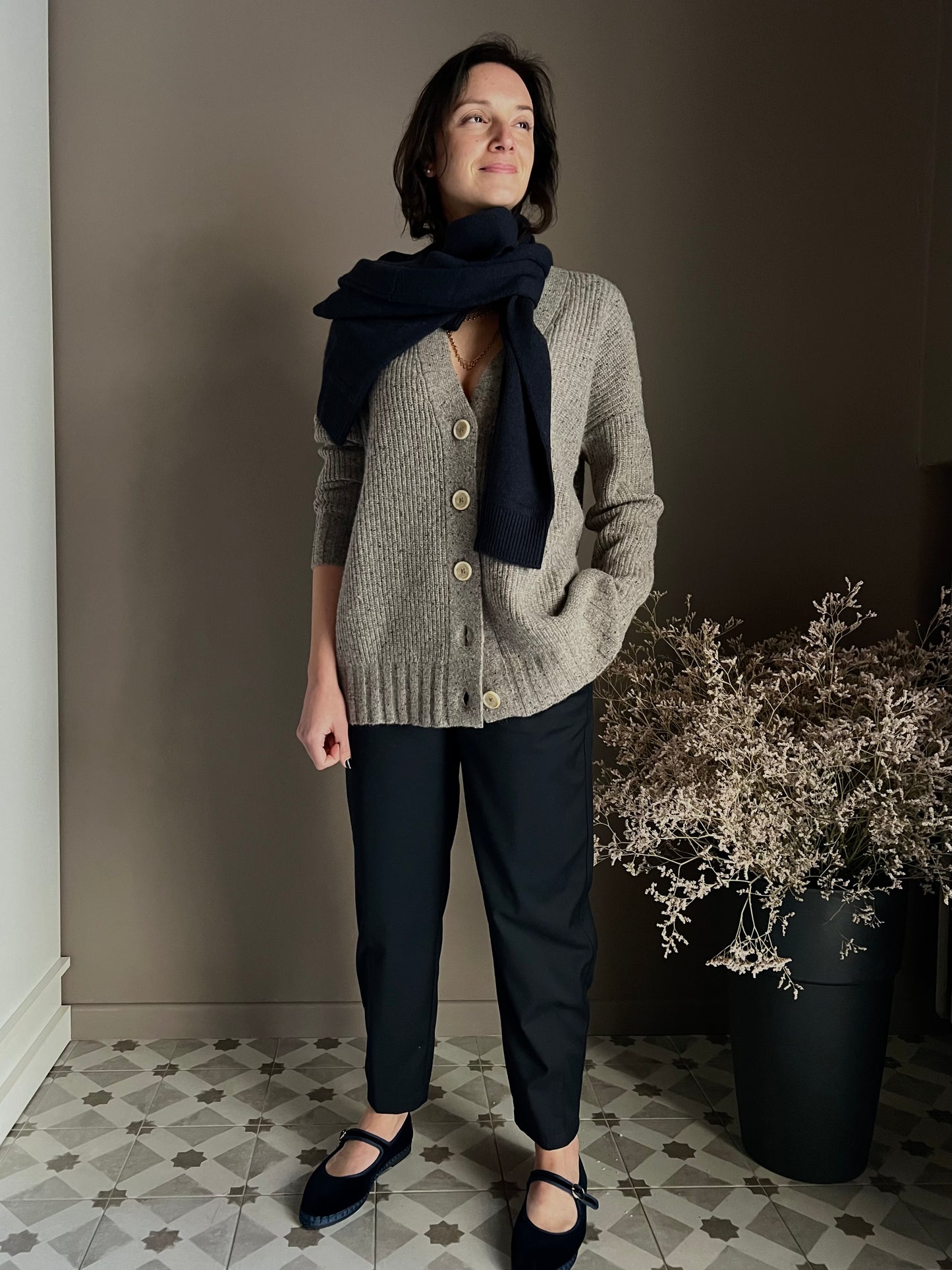 Cardigan oversize mélange Alessia Santi