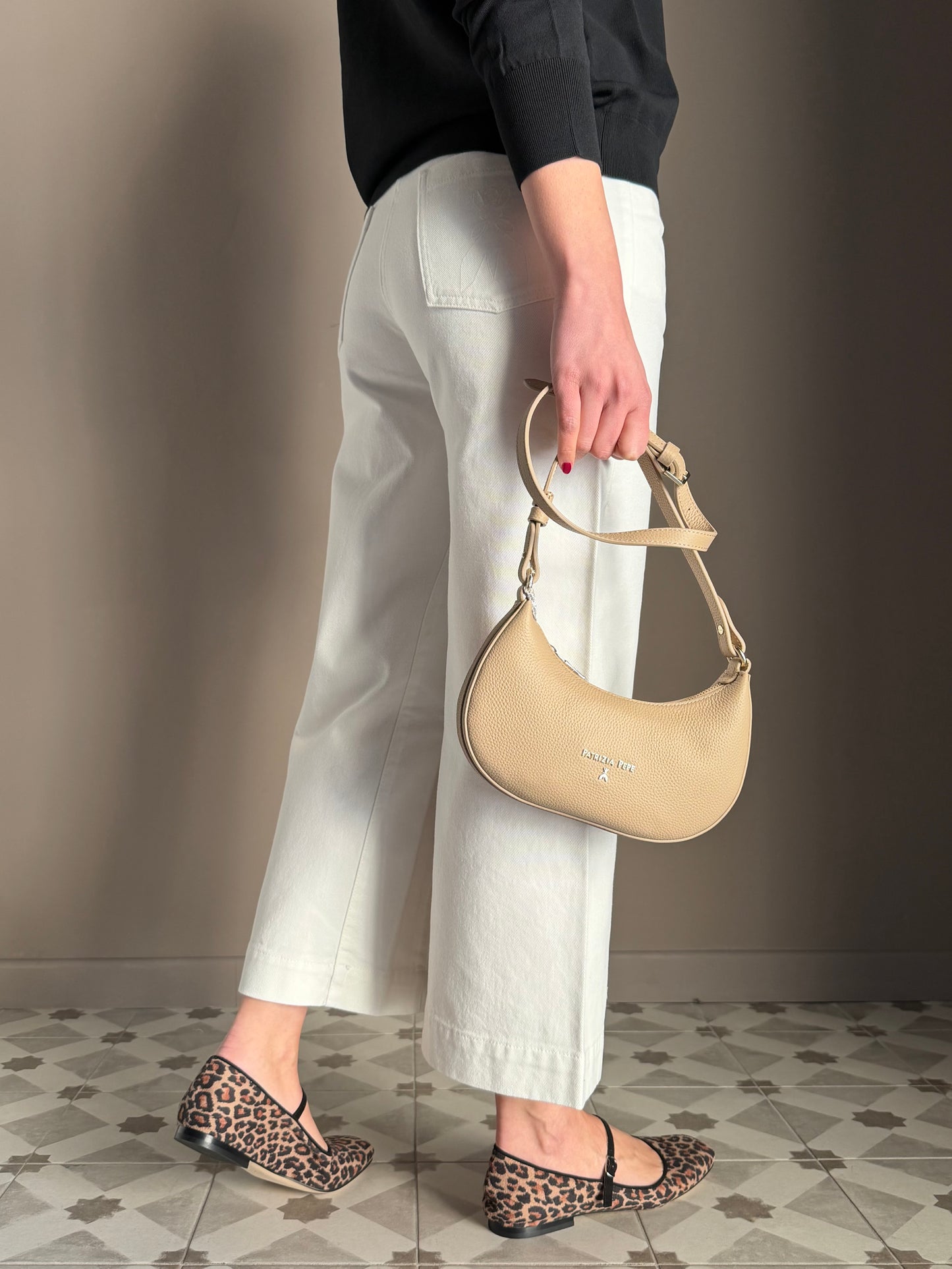 Denim crop in cotone Patrizia Pepe