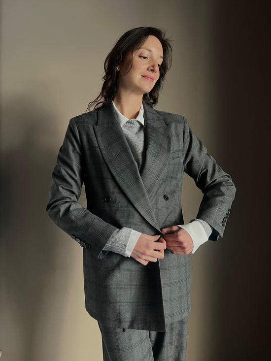 Giacca doppiopetto Ceck antracite