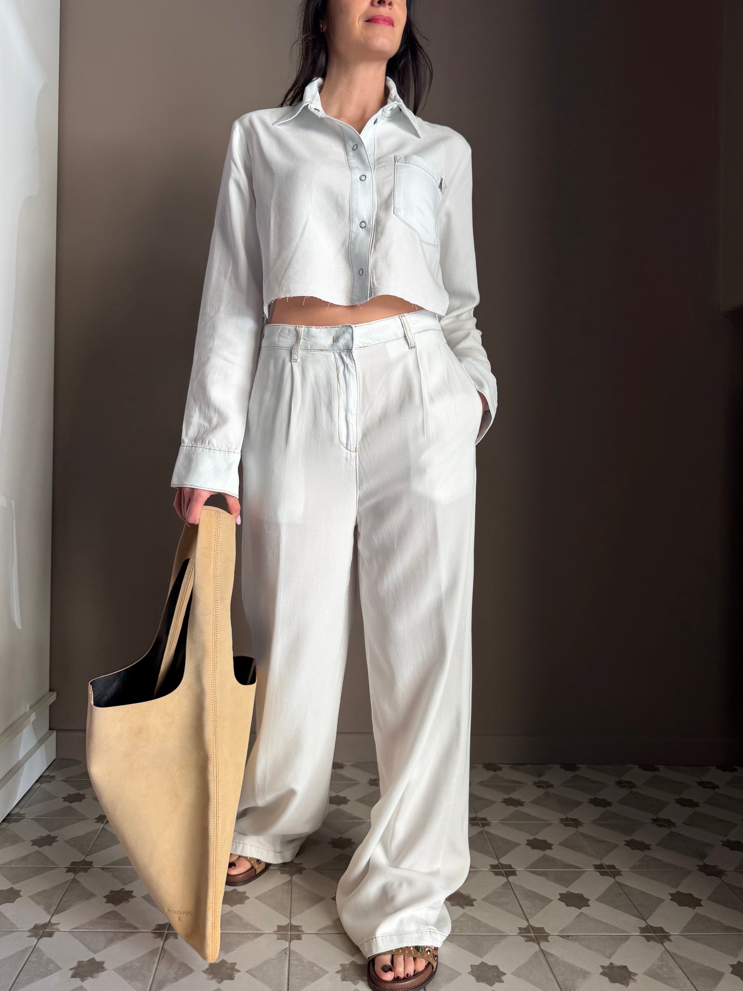 Pantalone Wide-Leg in Lyocell – Patrizia Pepe