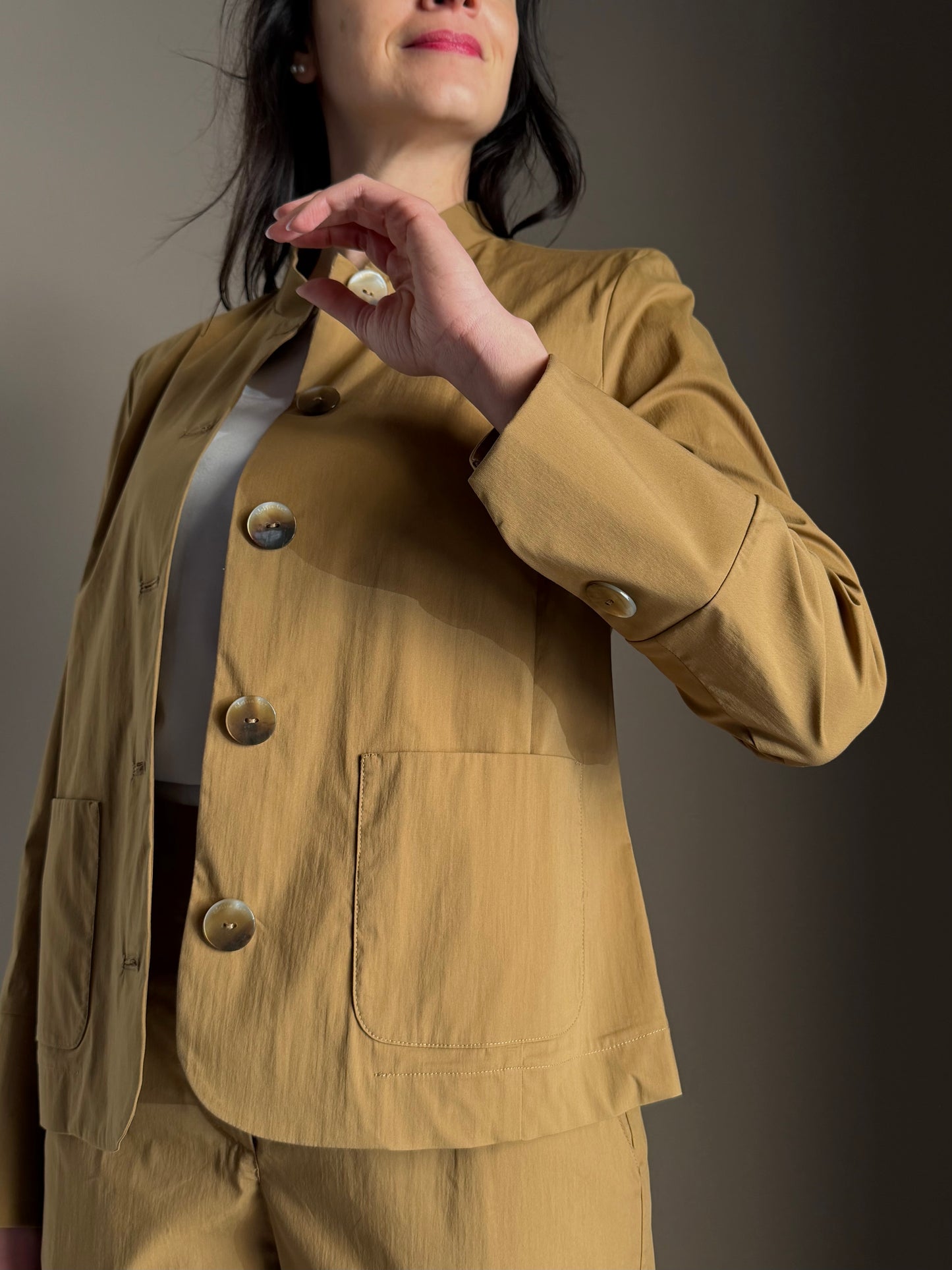 Giacca in Cotone Alessia Santi – Nocciola
