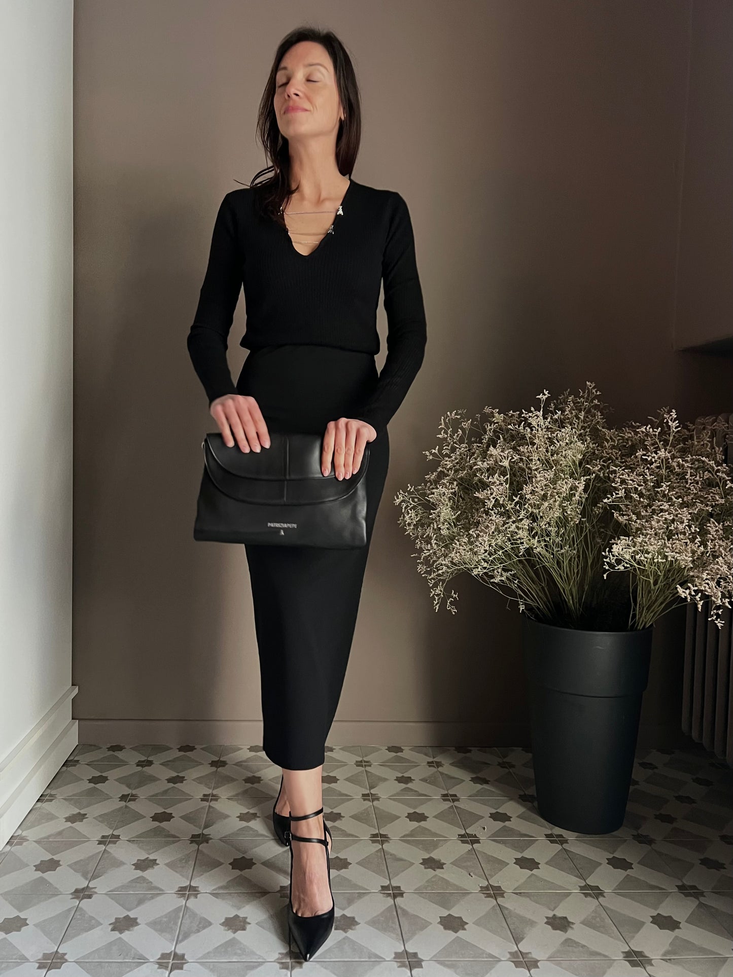 Gonna a tubino longuette “Essential” Patrizia Pepe