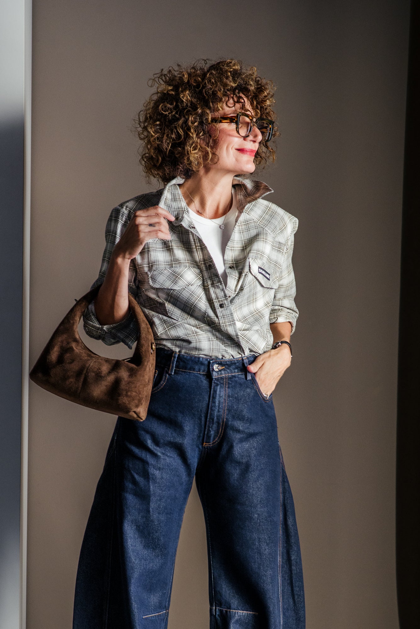 Camicia in flanella So Allure Kaki