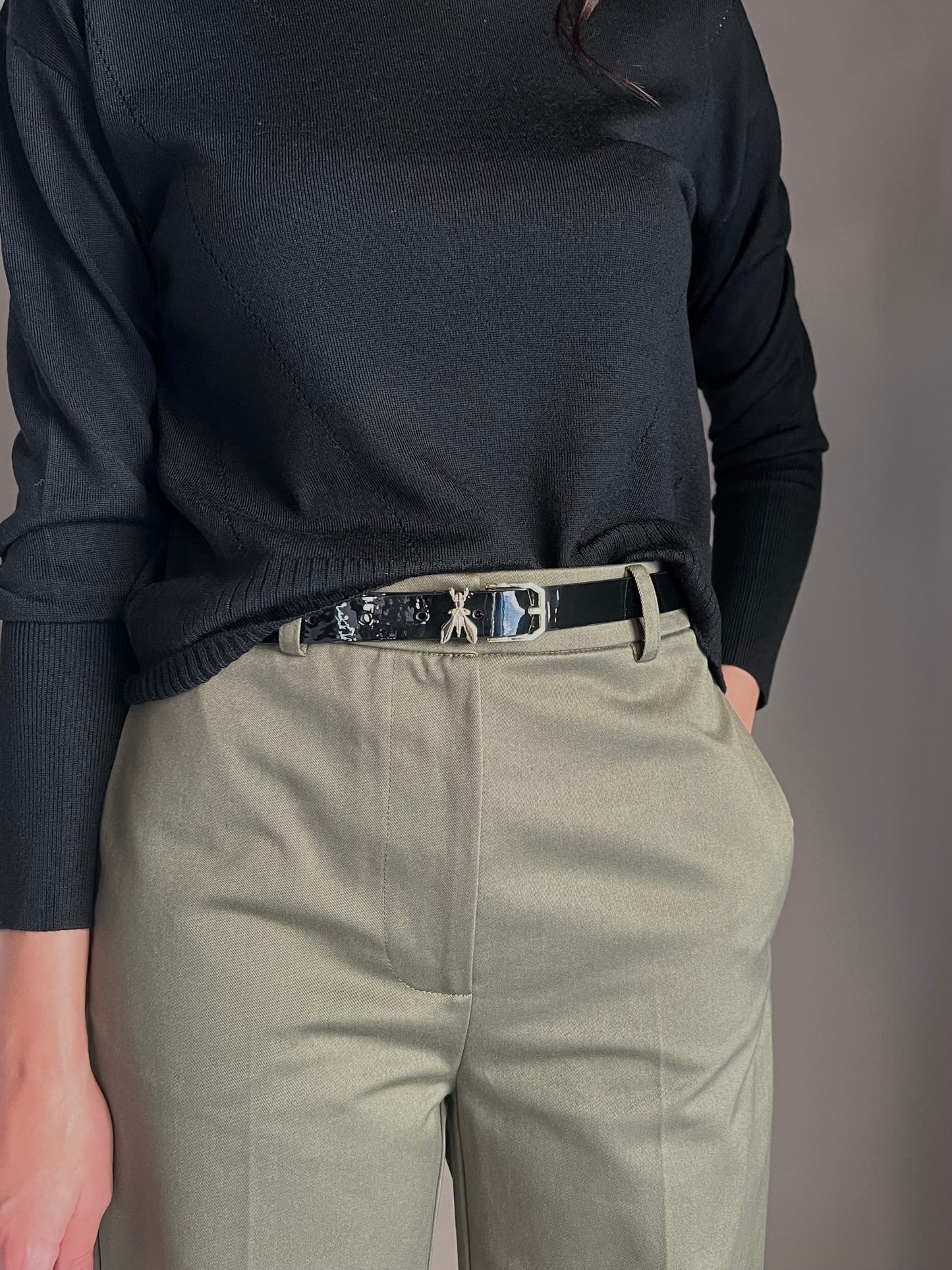 Pantalone dritto strutturato