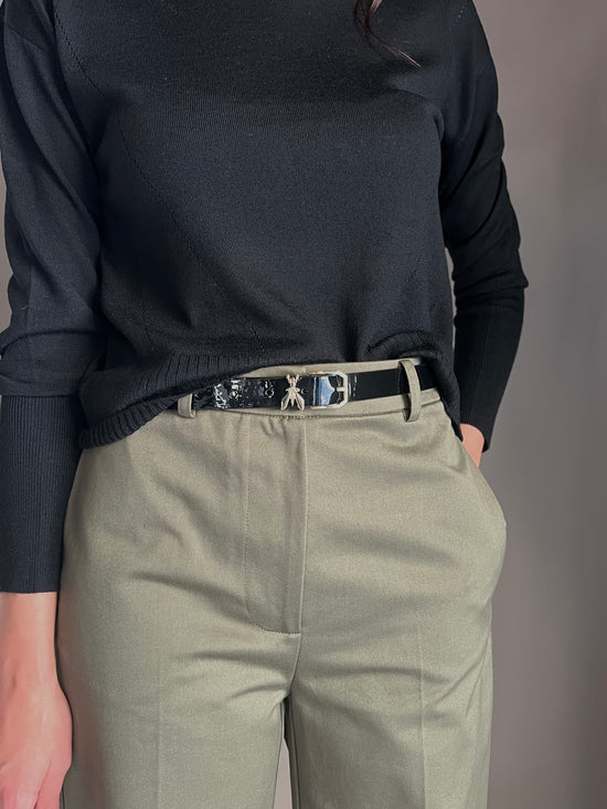 Pantalone dritto strutturato