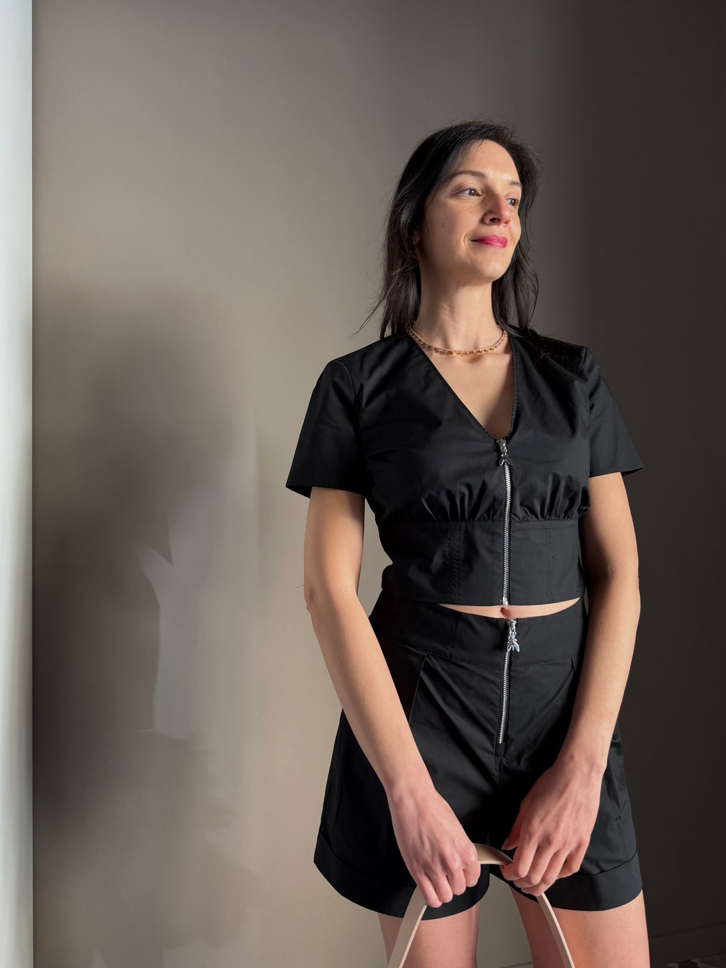 Top Cropped in Popeline di Cotone – Patrizia Pepe