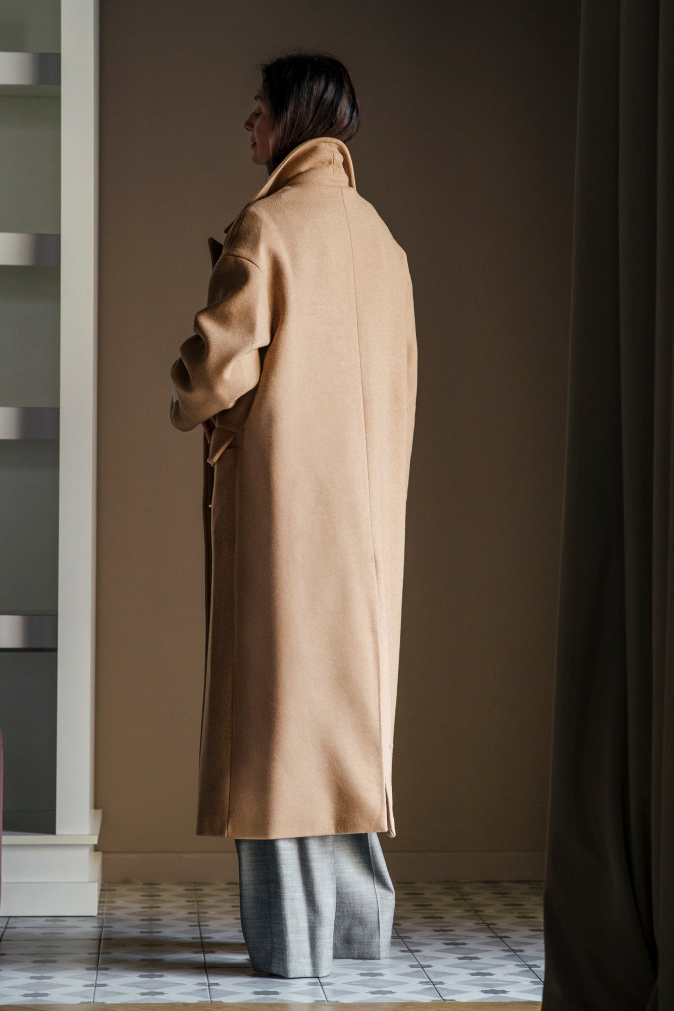 Cappotto oversize doppio petto Noumeno Concept