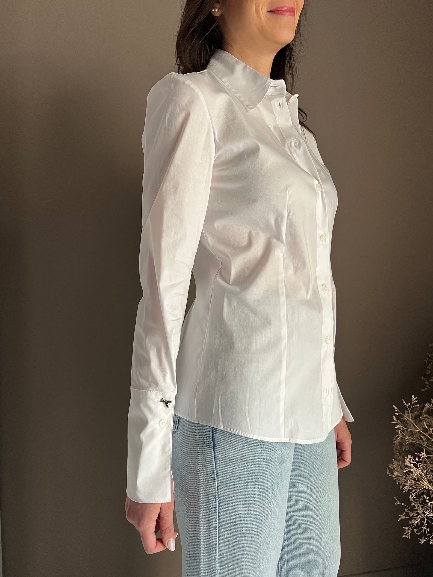 Camicia sagomata con dettaglio Fly