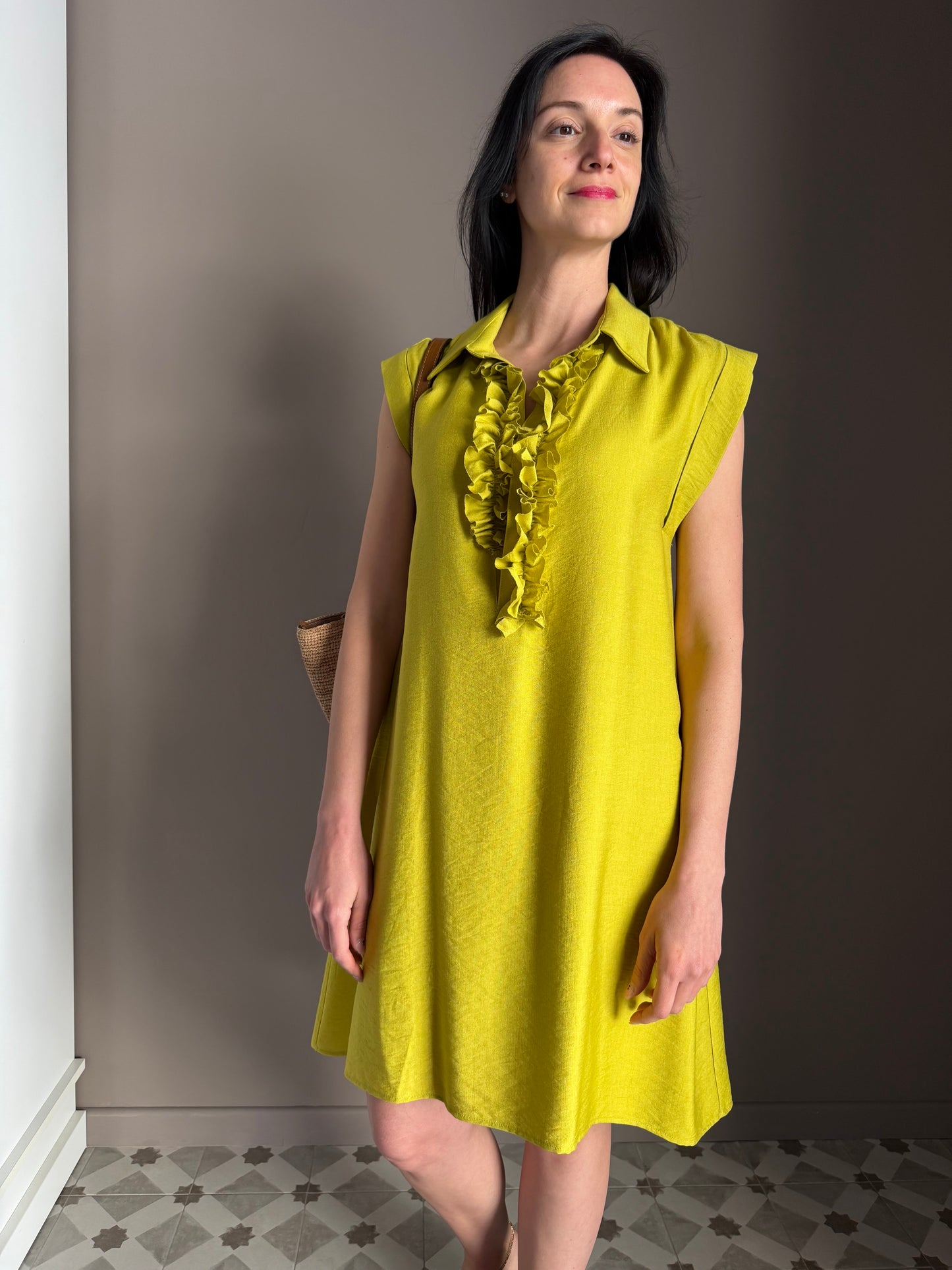 Vestito So Allure con Rouches – Lime
