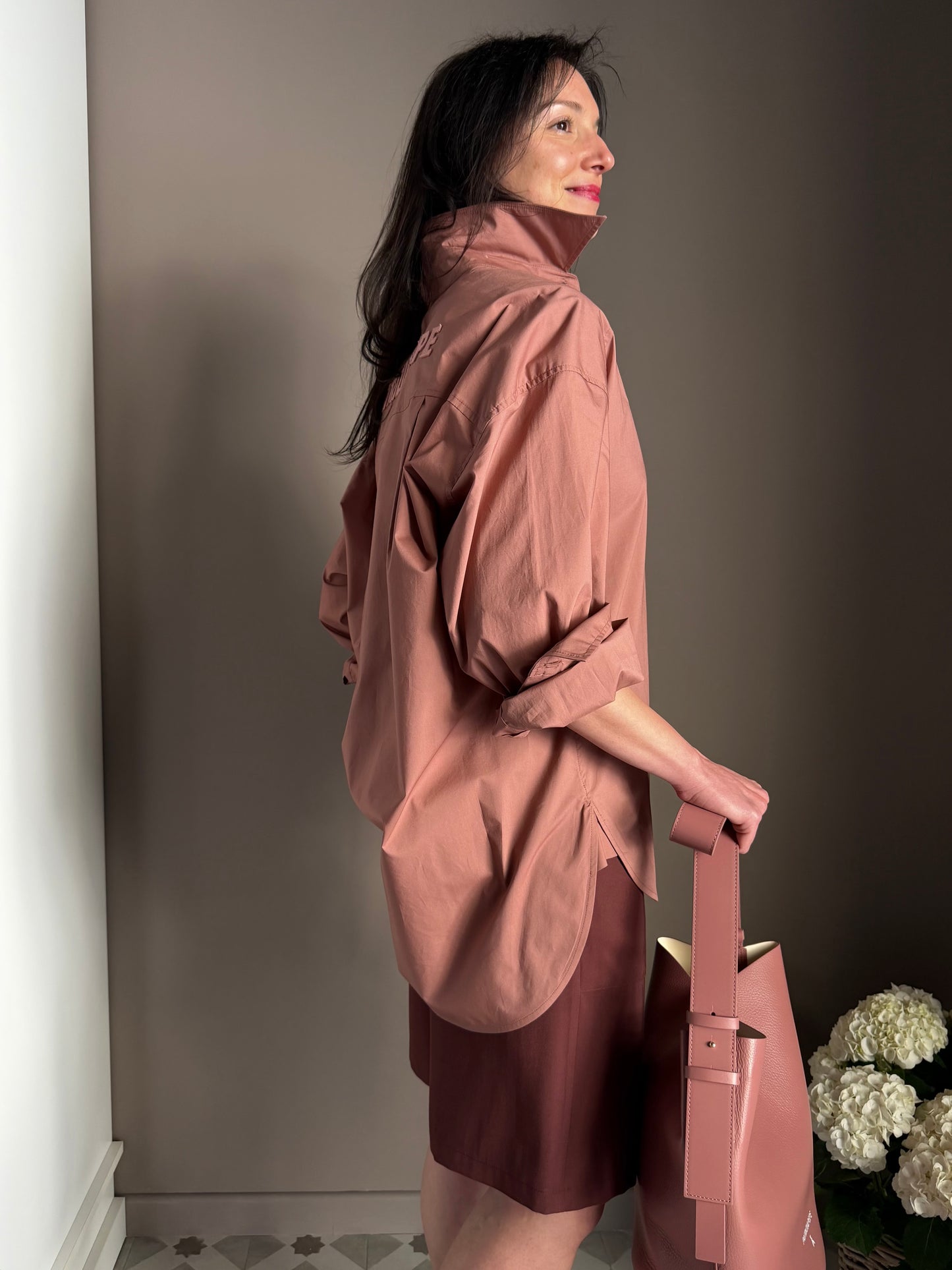 Camicia Oversize Patrizia Pepe – Terracotta