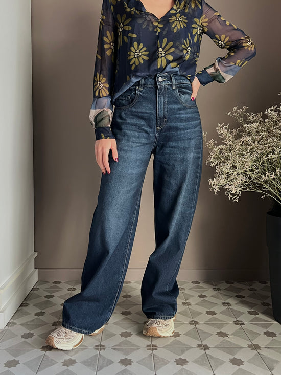 Pantalone Icon Denim Mod.Poppy Blu