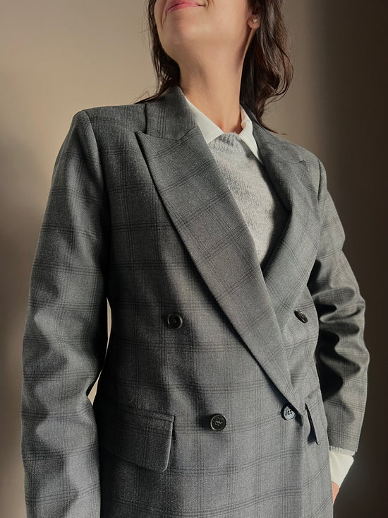 Giacca doppiopetto Ceck antracite