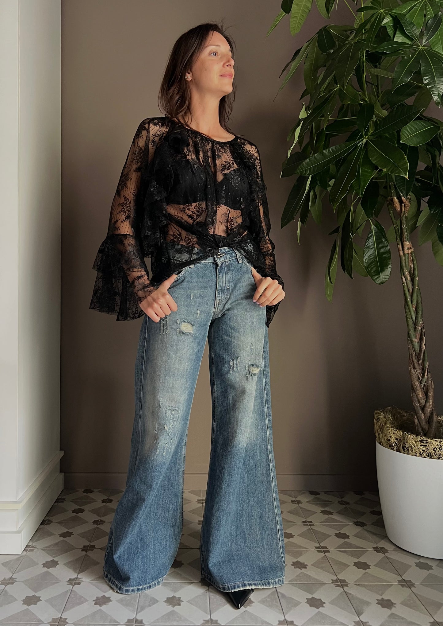 Blusa in pizzo So Allure