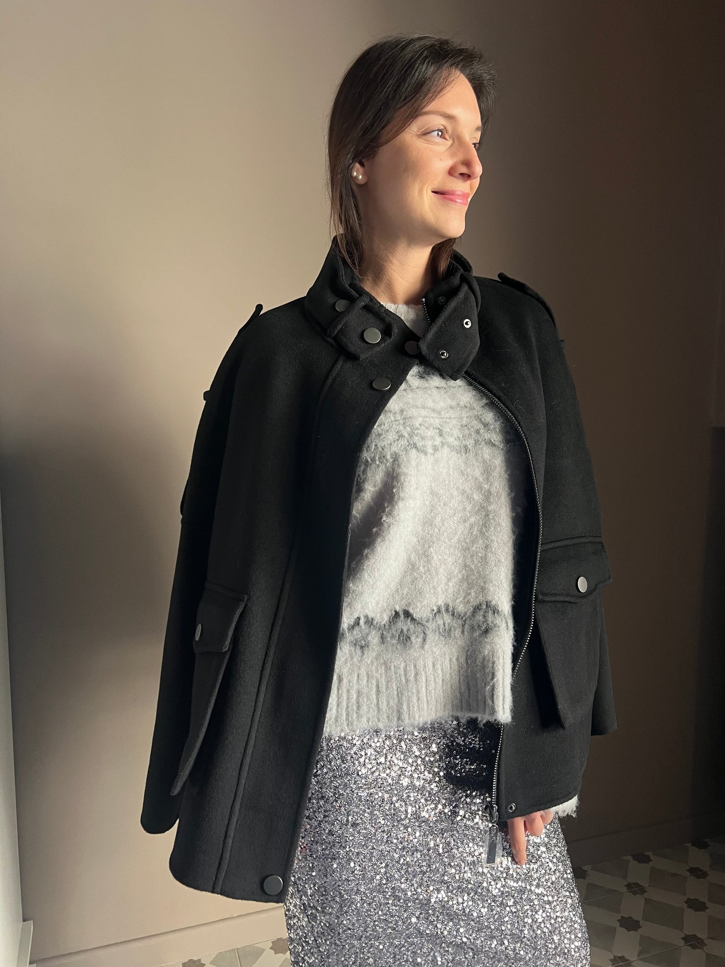 Giubbotto over in pura lana So Allure