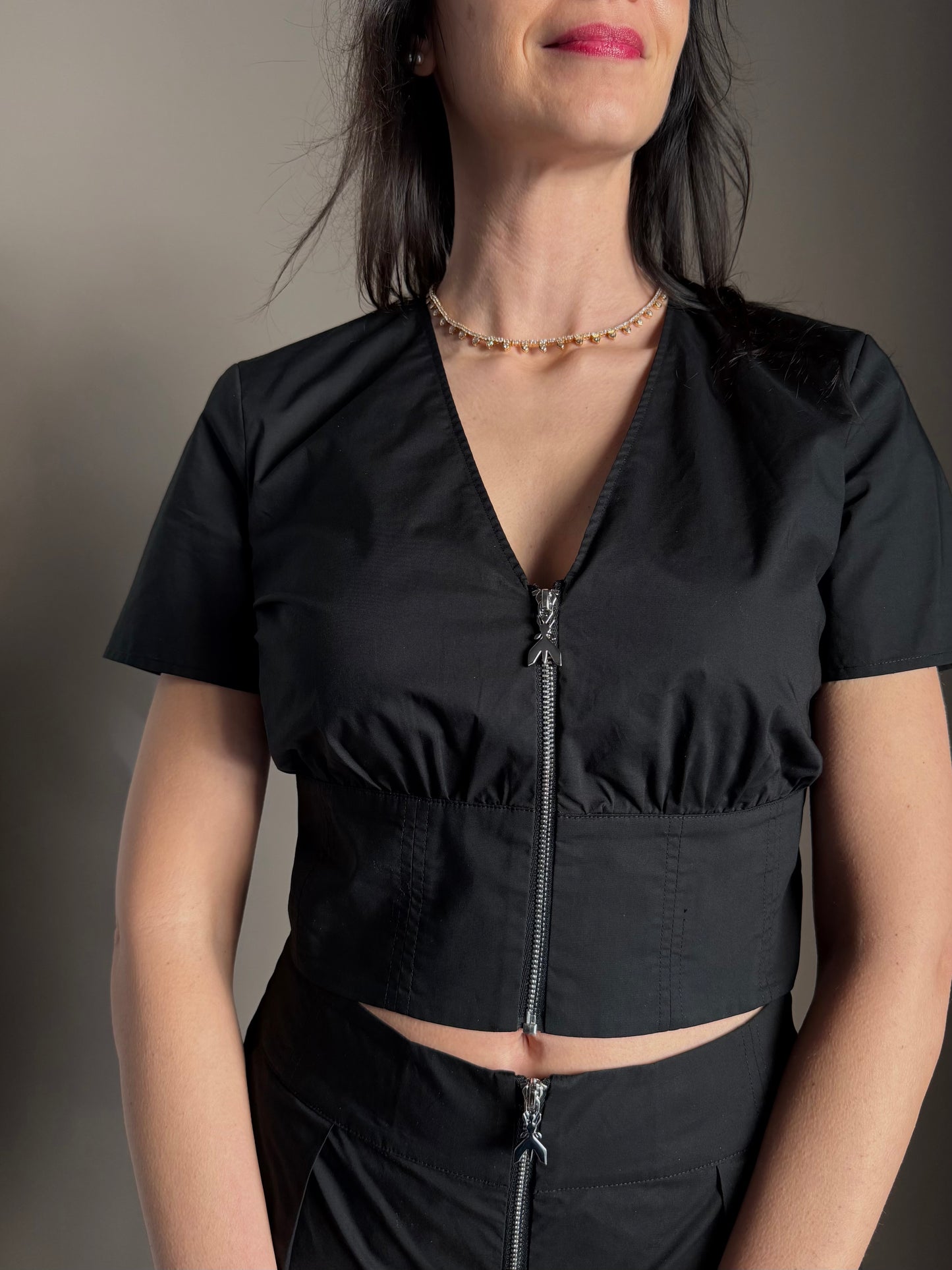 Top Cropped in Popeline di Cotone – Patrizia Pepe