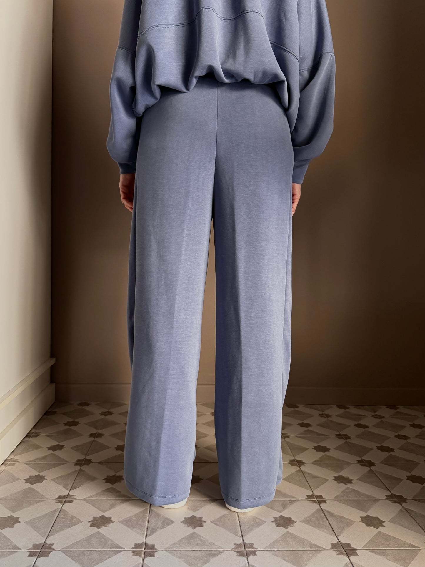 Pantalone in felpa rasata