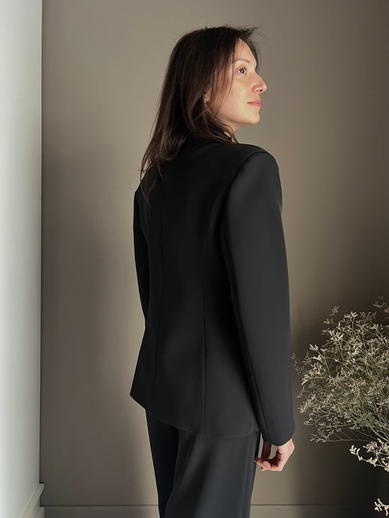 Giacca in crepe slim