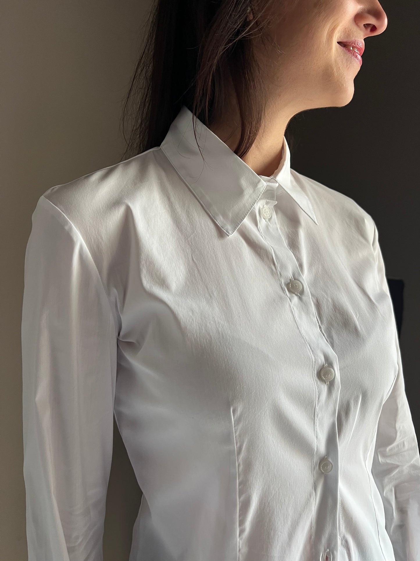 Camicia sagomata con dettaglio Fly