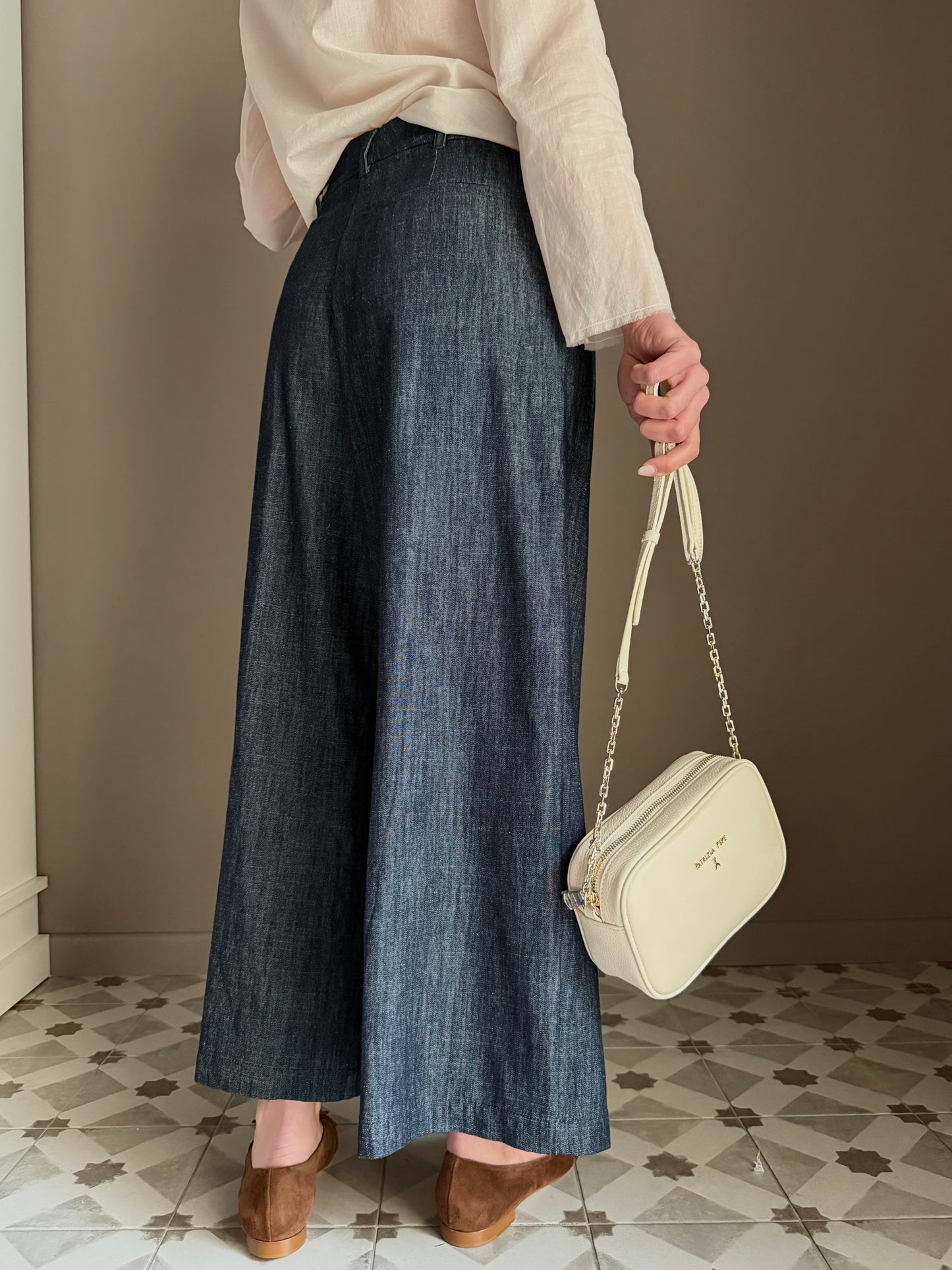 Pantalone in denim Chambray