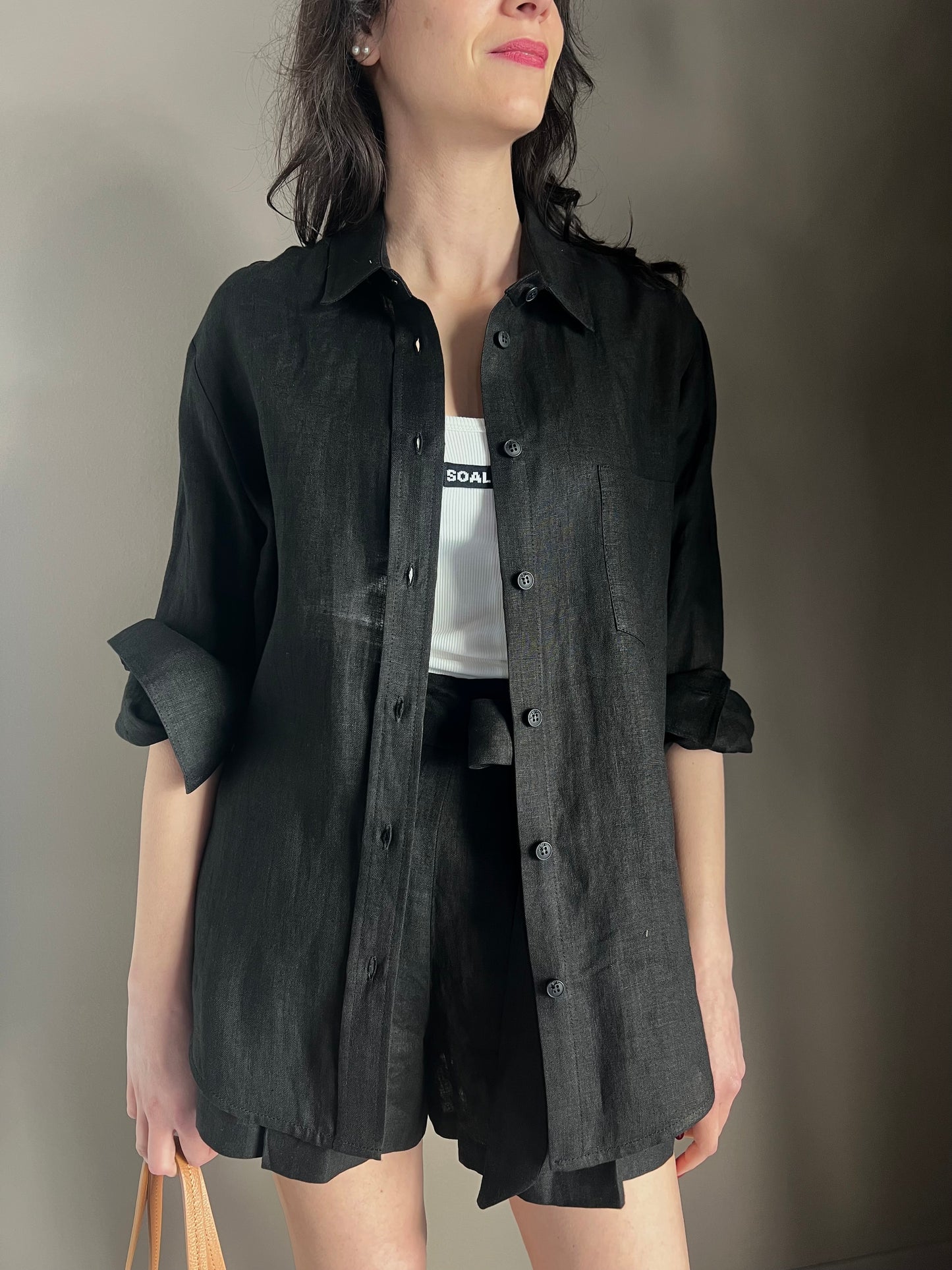 Camicia in lino linea maschile