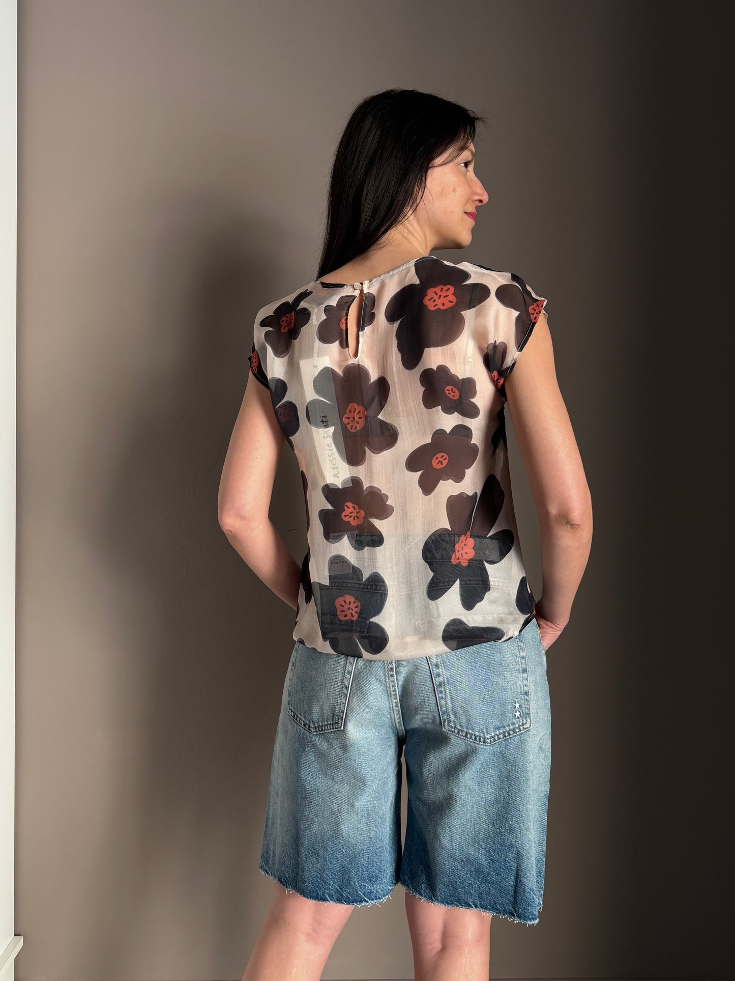 Blusa "Nuvola" in Seta e Viscosa