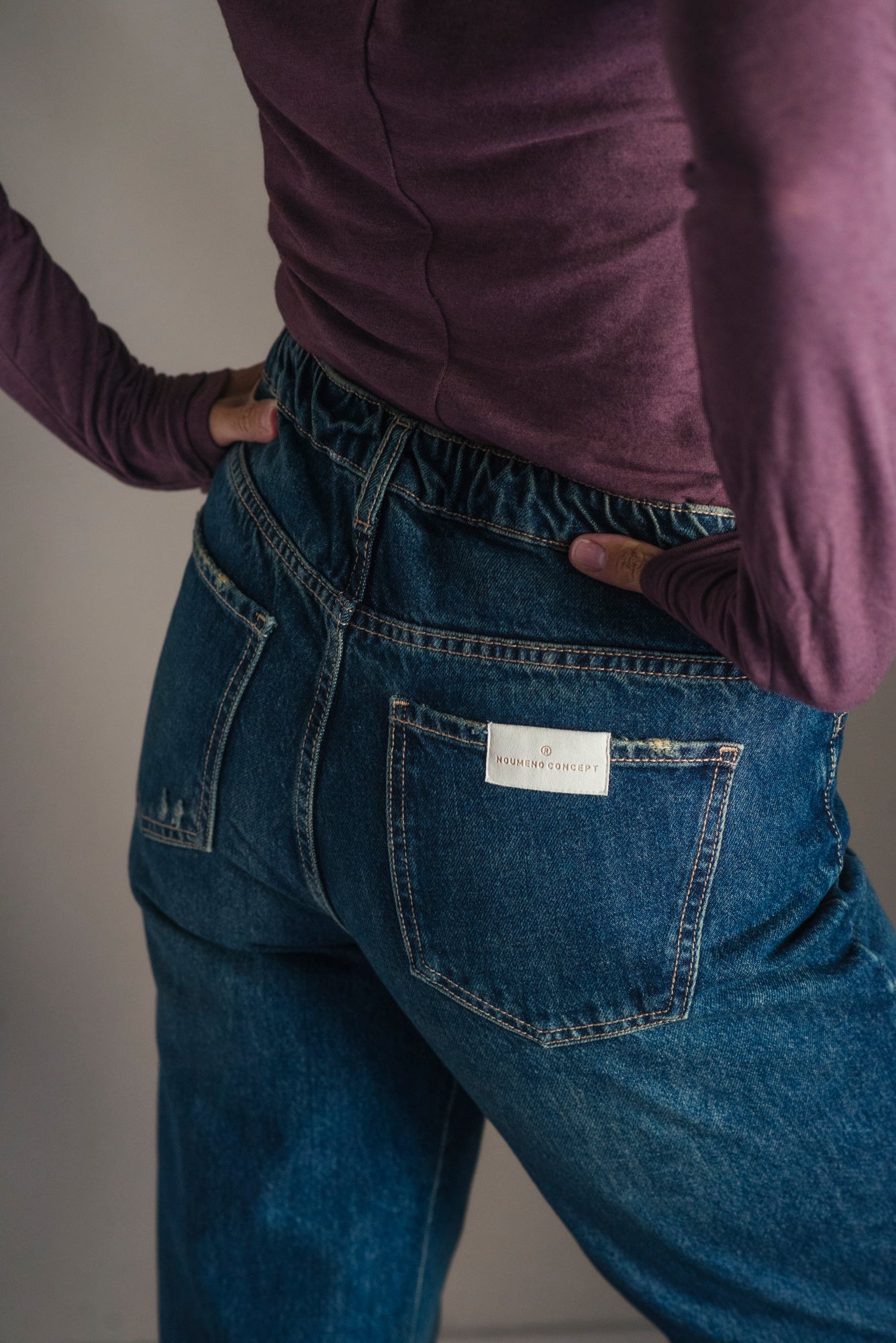 Pantalone denim Wide Leg -Noumeno Concept