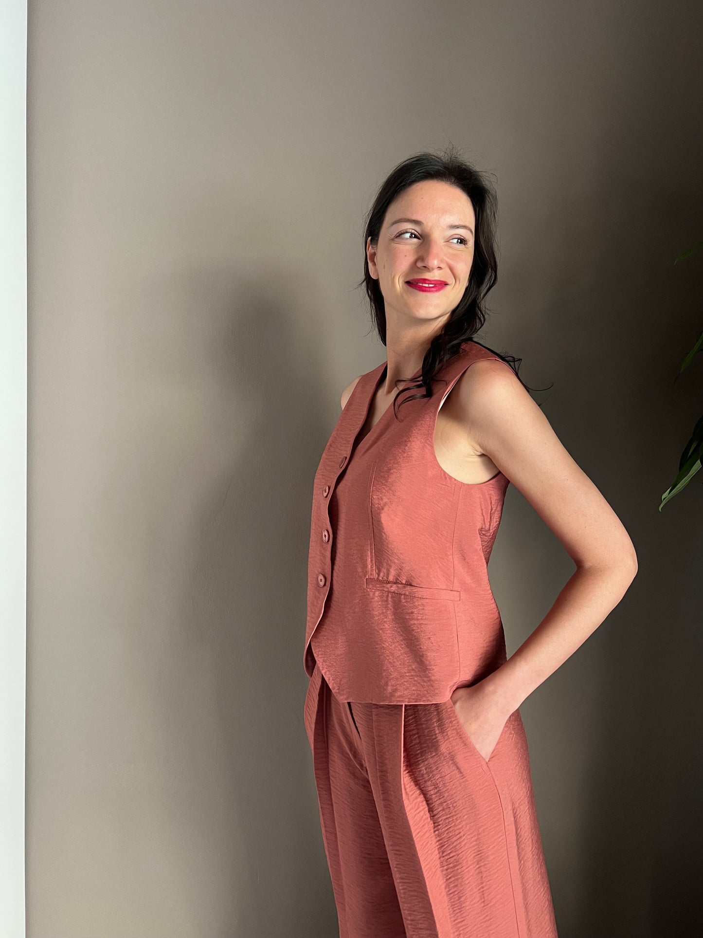 Gilet in viscosa