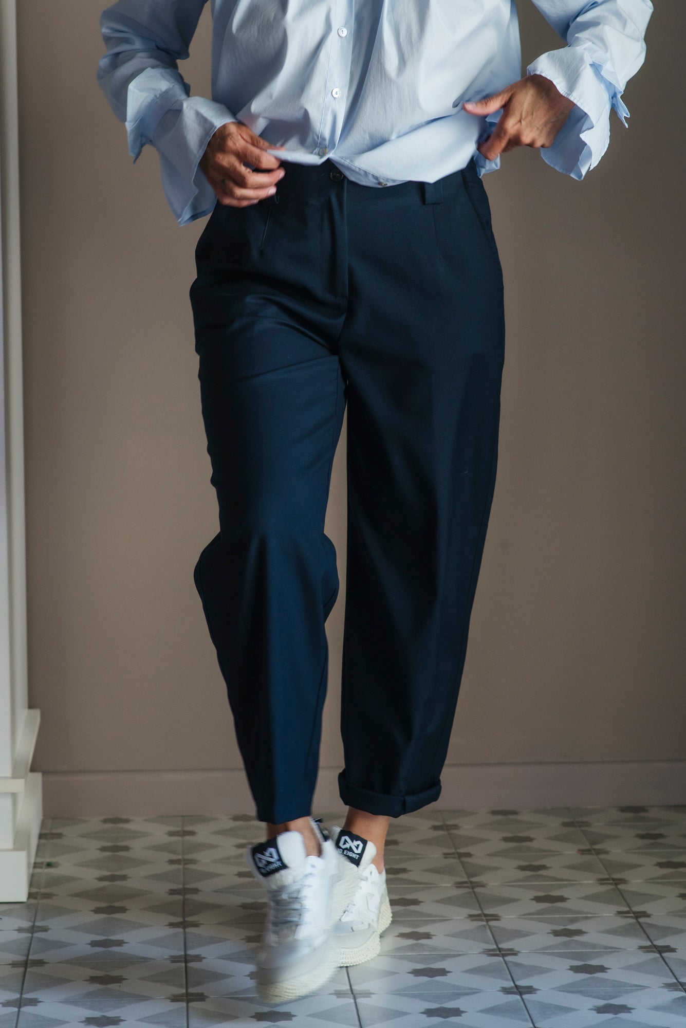 Pantalone Mod. Alessia Bly Navy