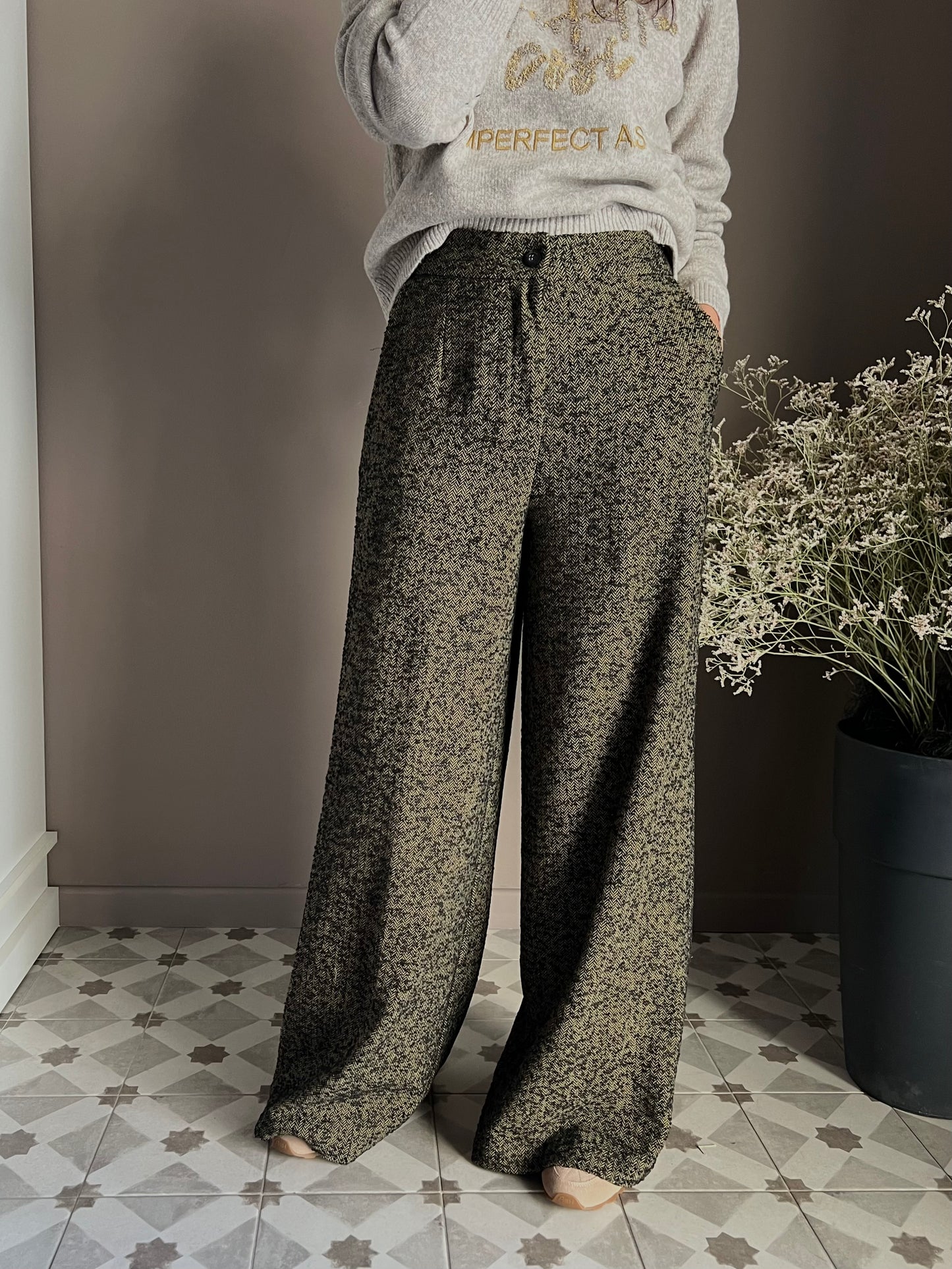 Pantalone palazzo fil-à-fil Alessia Santi