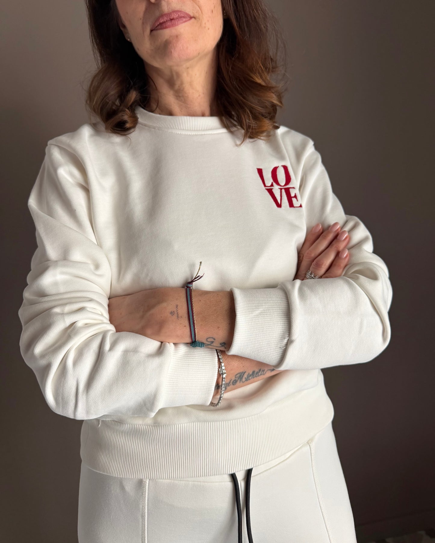 Felpa Ko Samui con ricamo “Love”