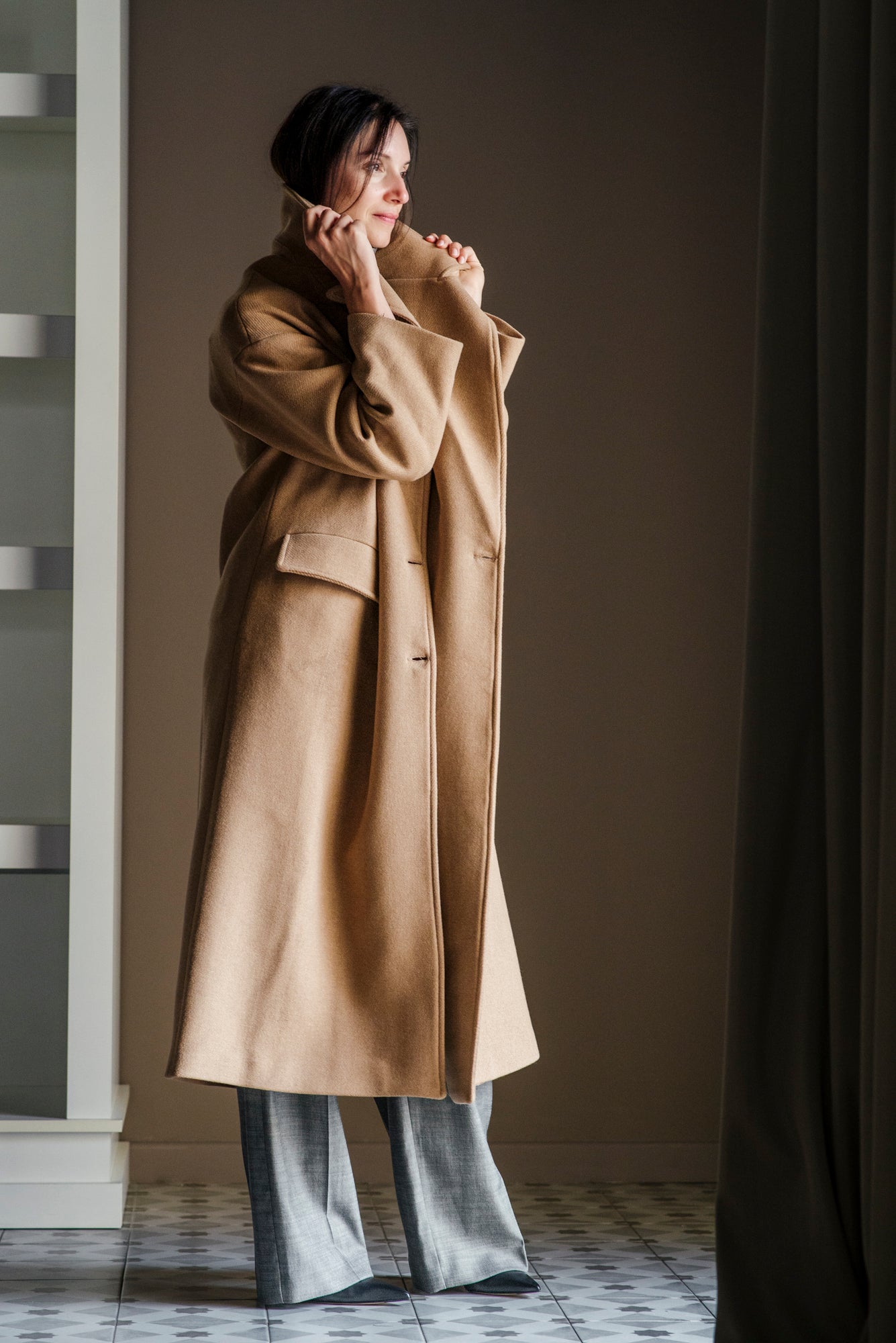 Cappotto oversize doppio petto Noumeno Concept