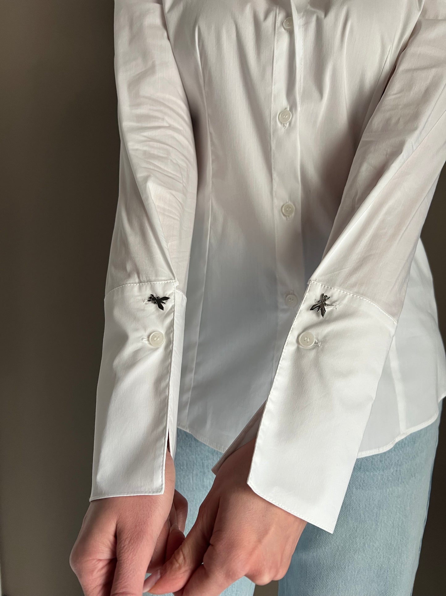 Camicia sagomata con dettaglio Fly