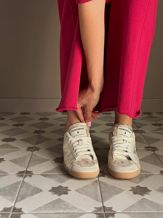 Sneakers in nappa sfumata Gold