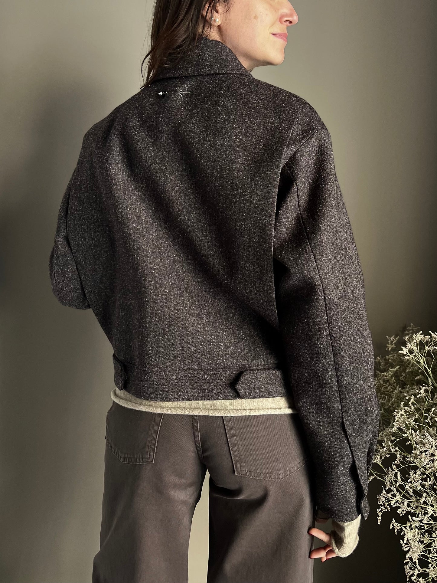 Giubbotto Patrizia Pepe in tessuto misto mélange