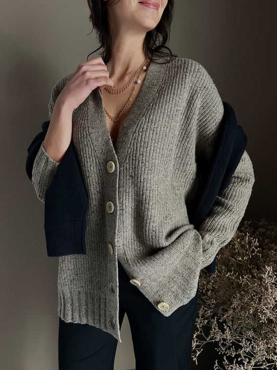 Cardigan oversize mélange Alessia Santi