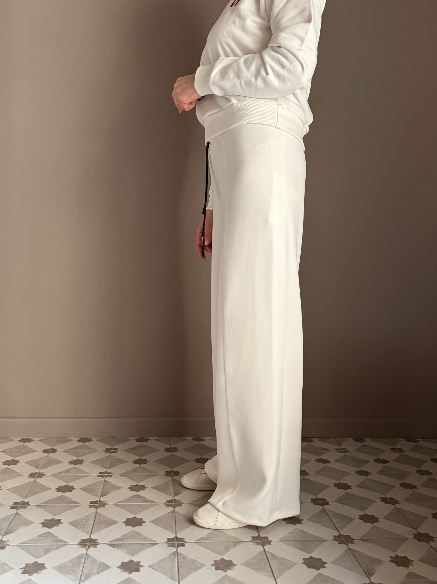 Pantalone in felpa rasata