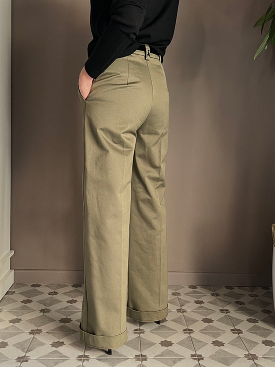 Pantalone dritto strutturato