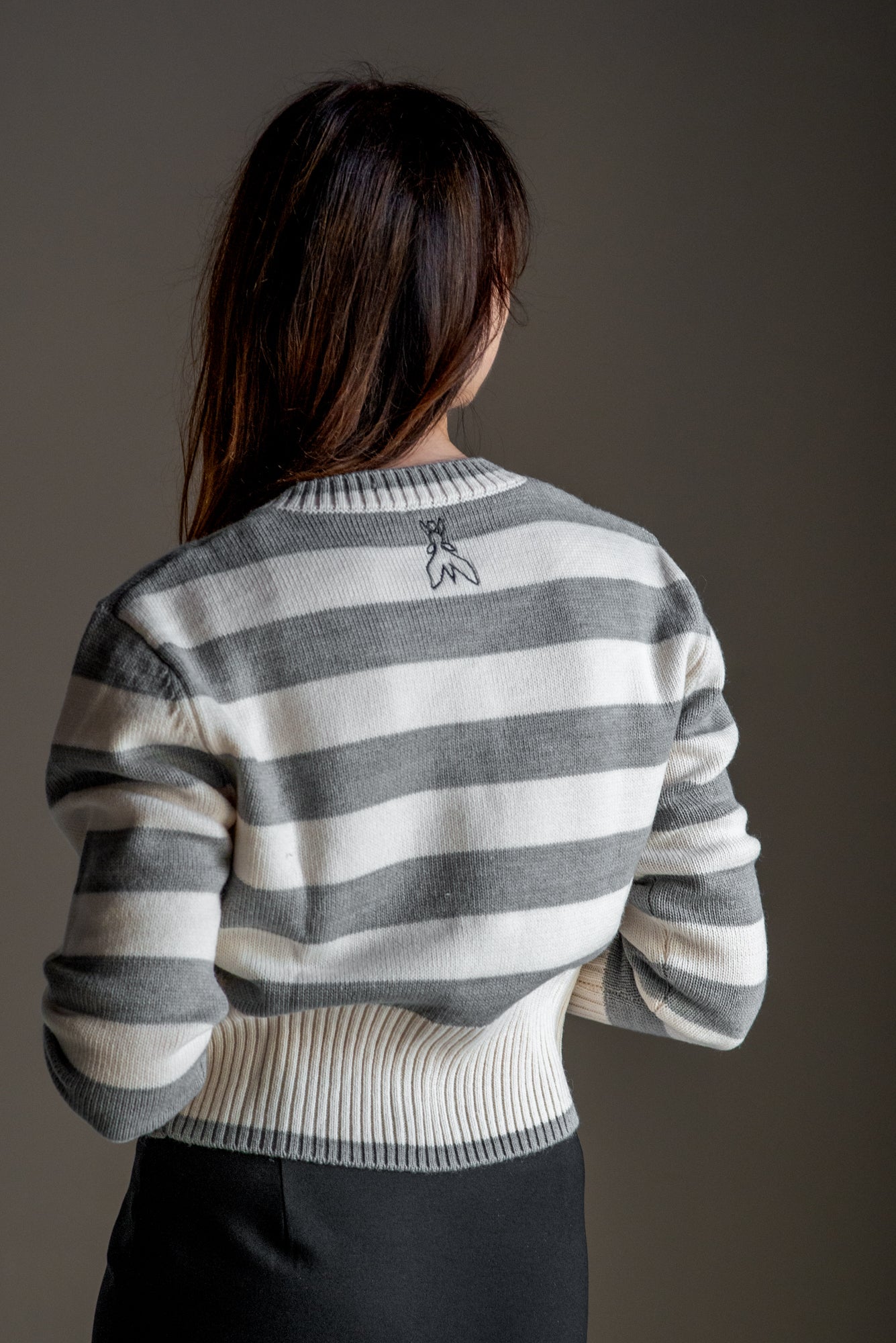Cardigan a Righe in Misto Lana – Patrizia Pepe