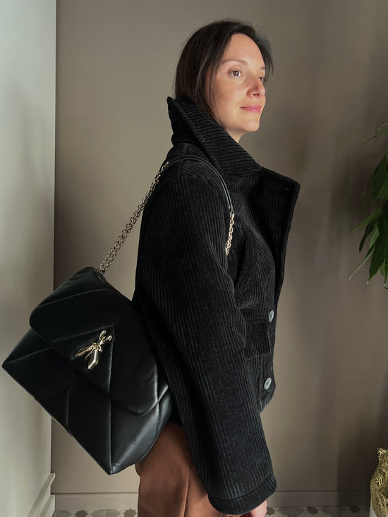 Borsa tracolla Fly Padded nera