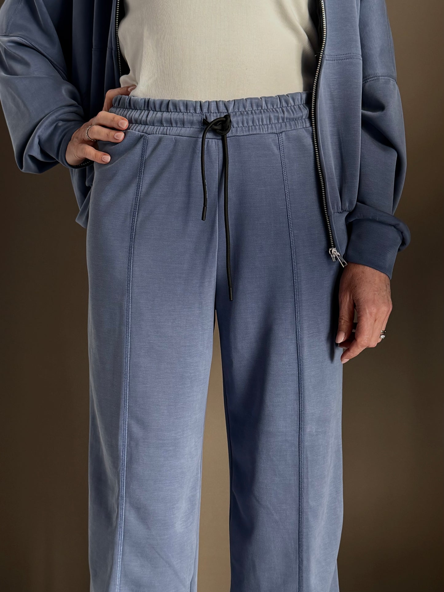 Pantalone in felpa rasata