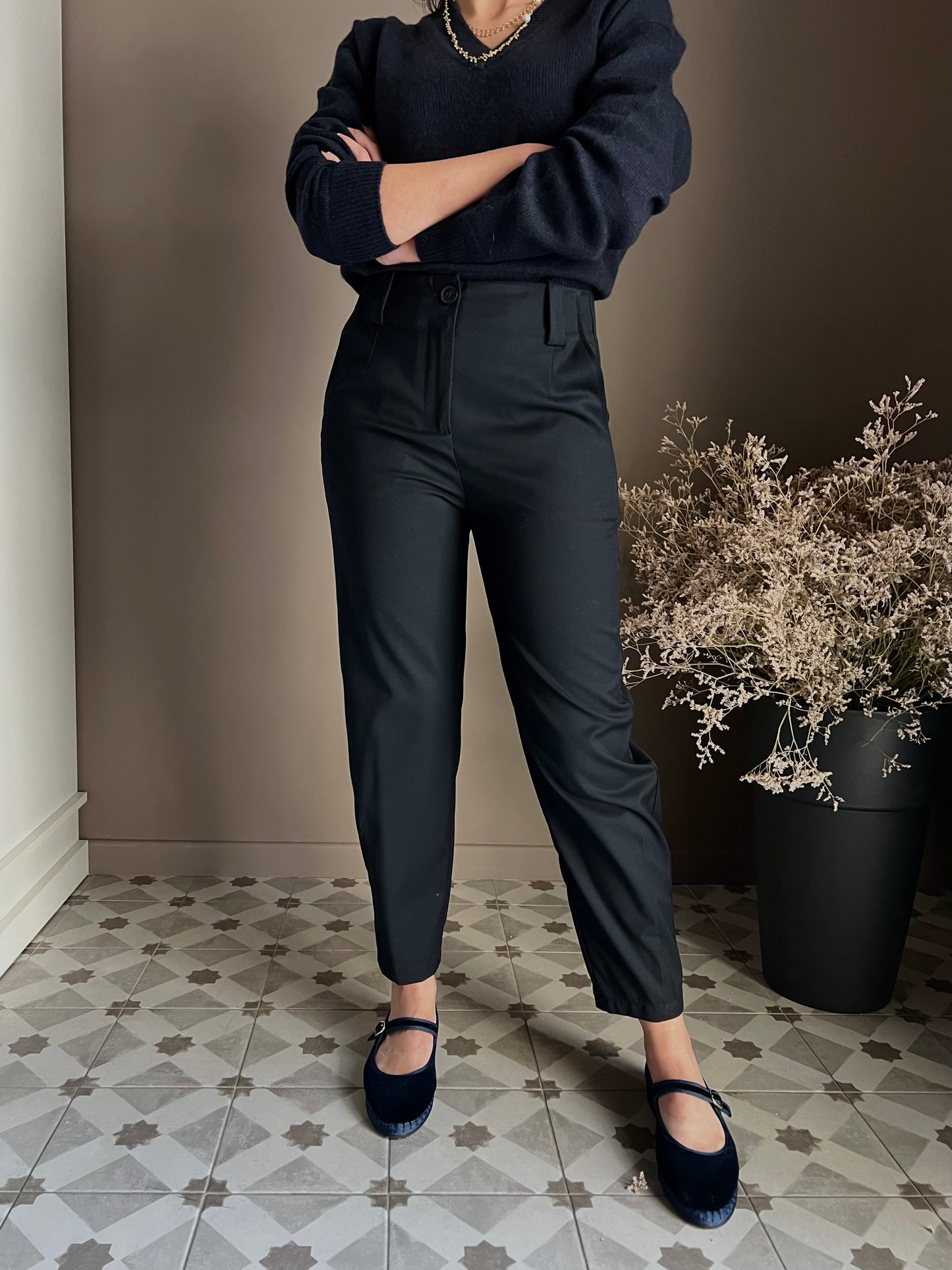 Pantalone blu Alessia santi