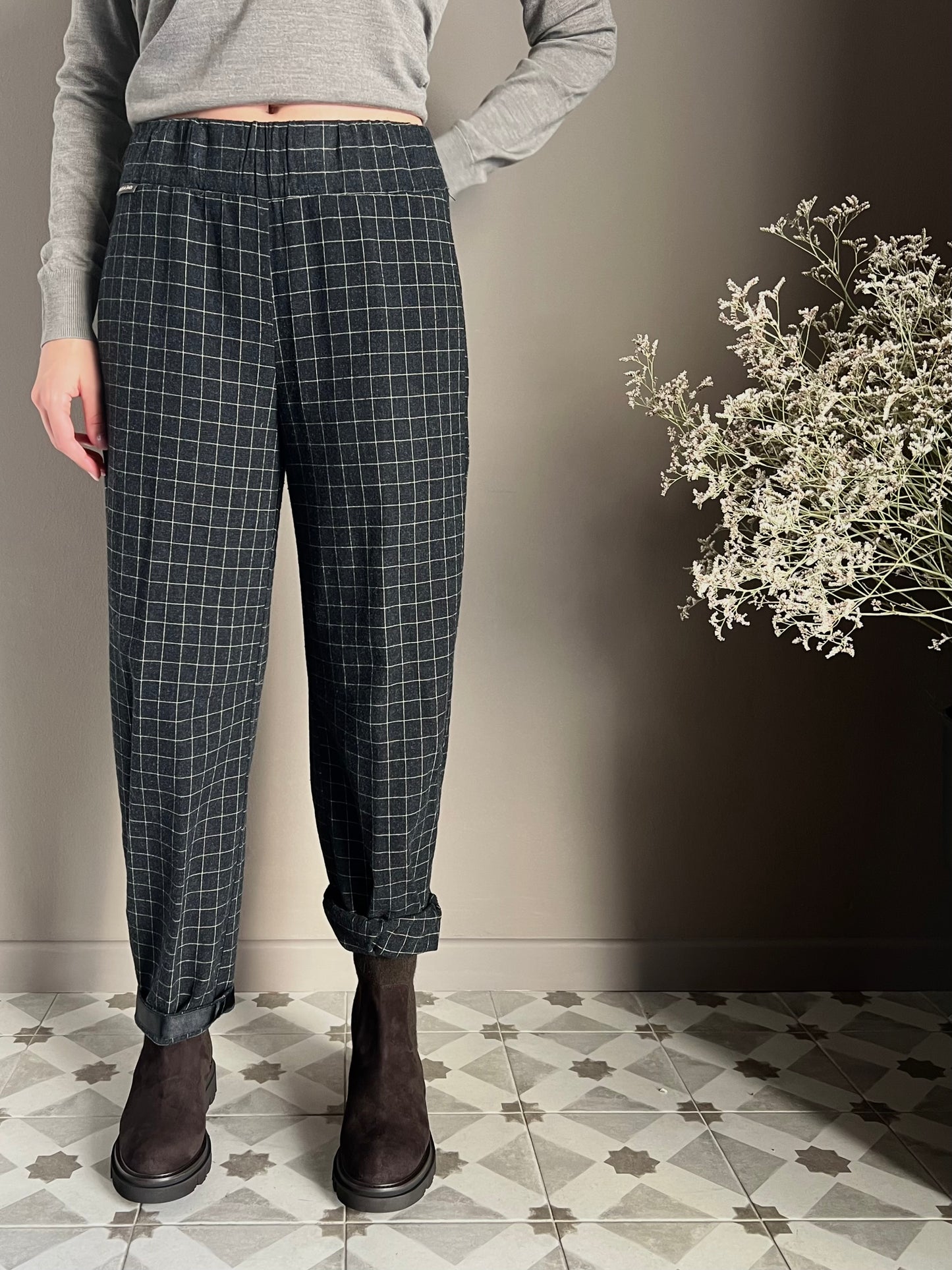Pantalone Smart-casual Ceck Alessia Santi