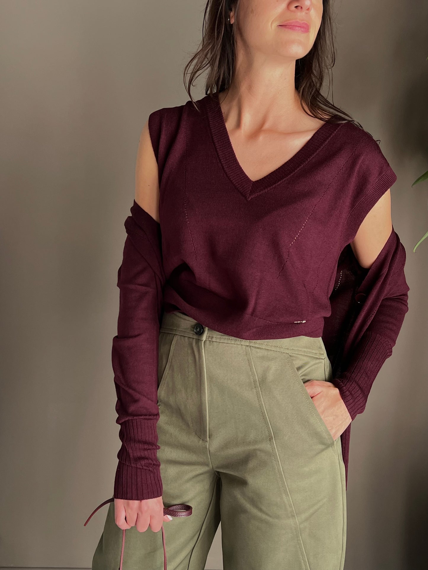 Pantalone jeans a baloon ivy green