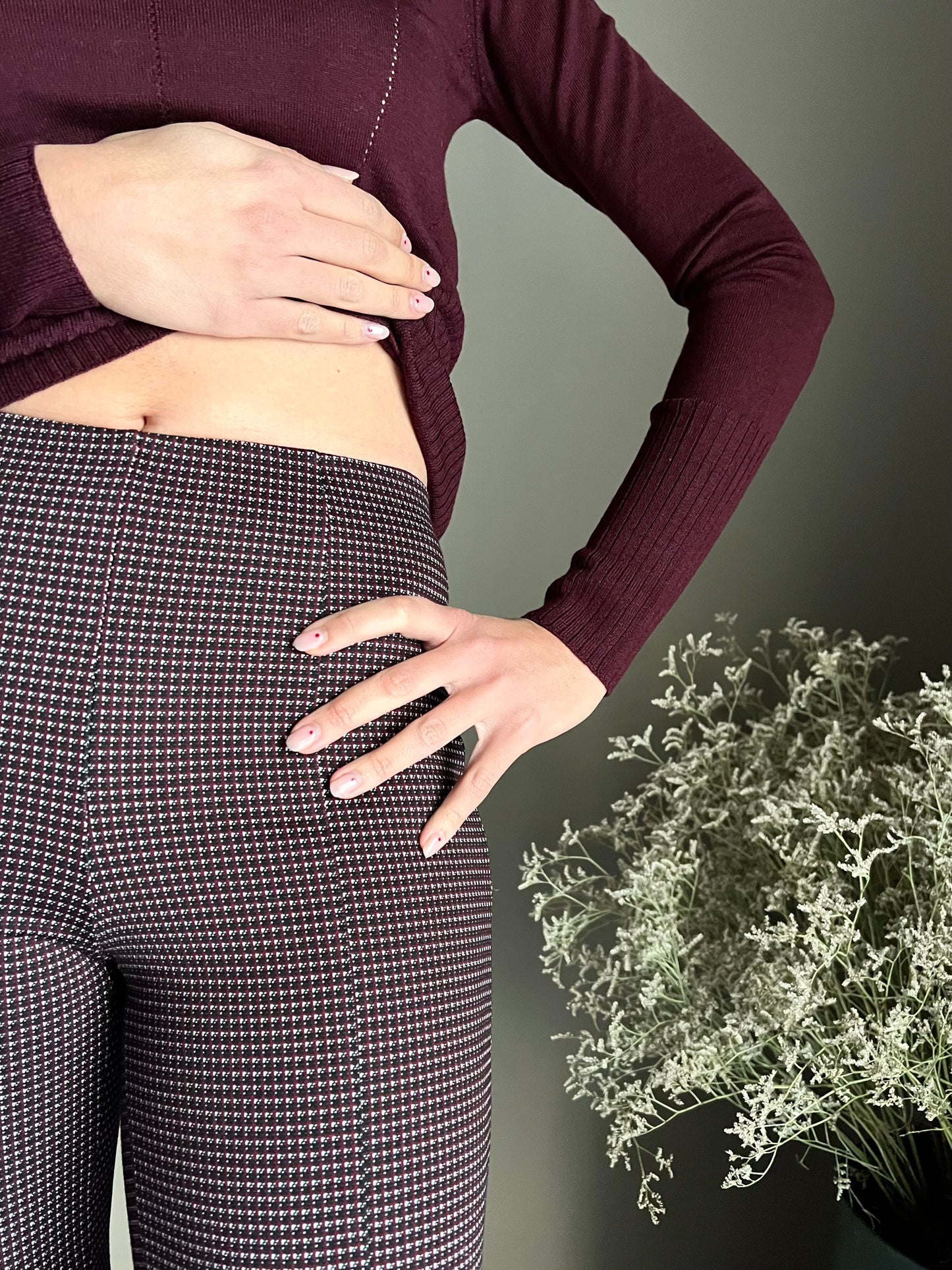 Pantalone slim fit in punto milano Patrizia Pepe