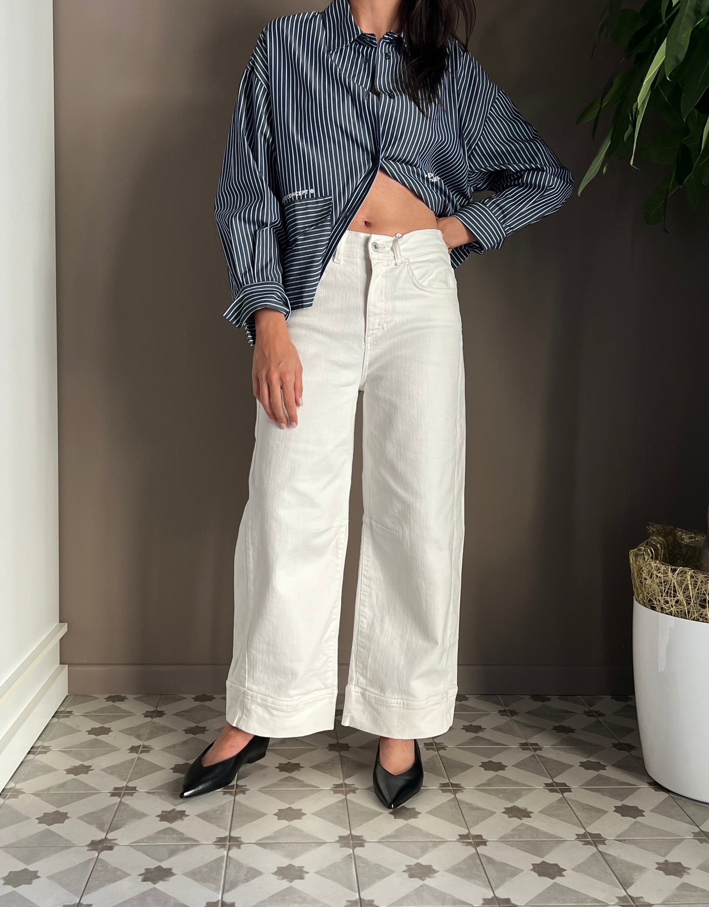 Pantalone Milk in cotone Noumeno Concept